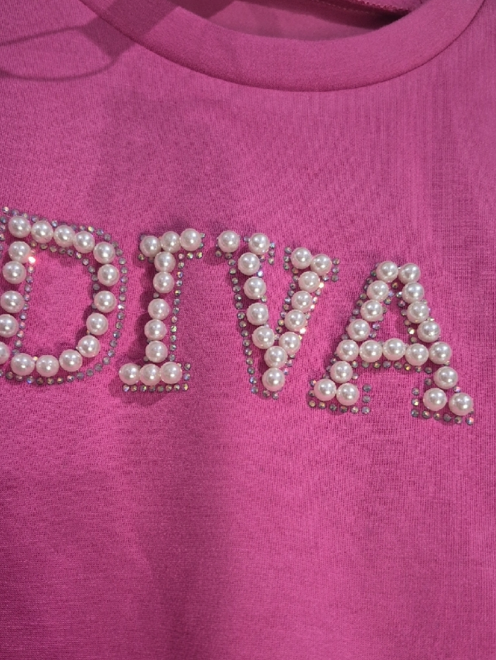'DIVA' Pink Long-Sleeve Top - Picture 4 of 8